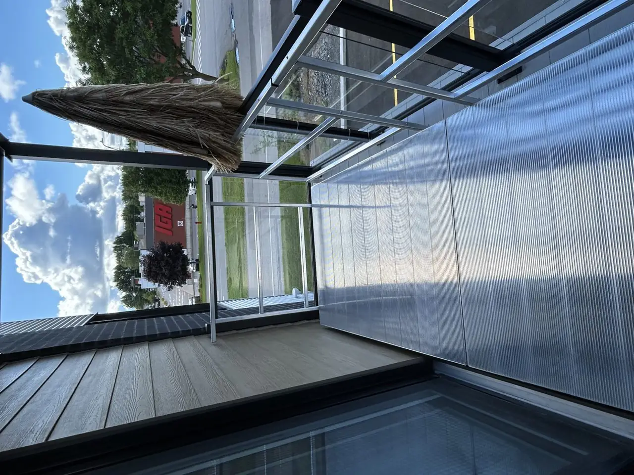Installation plateforme balcon
