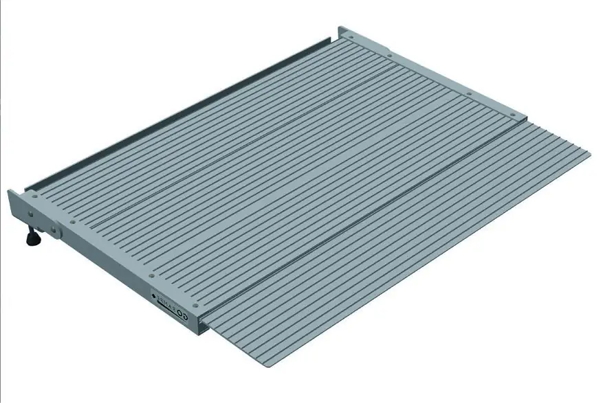 Passe-seuil patio — rendu 3D extérieur