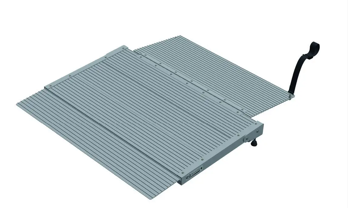 Passe-seuil porte patio — rendu 3D intérieur