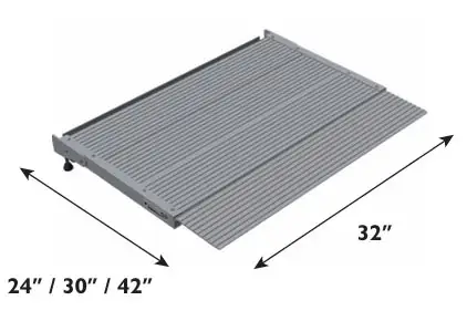 Passe-seuil patio extérieur — schéma variante