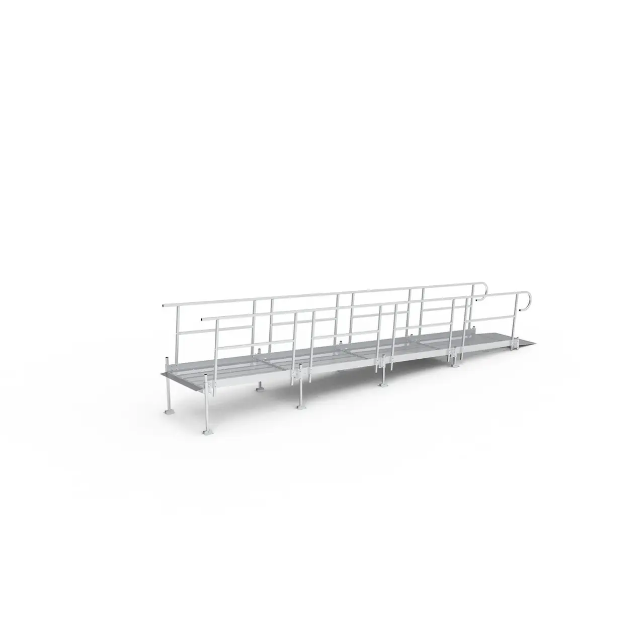 Rampe droite standard — vue en angle
